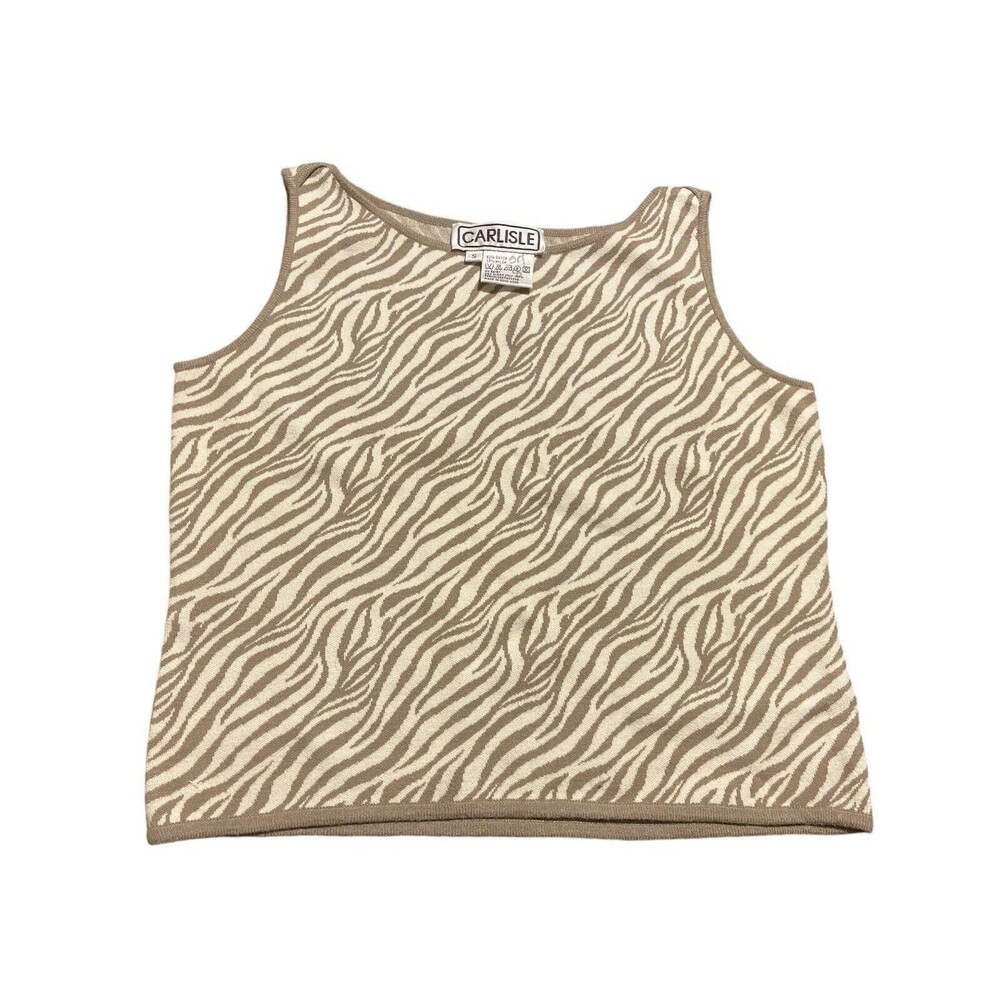 Carlisle Knit Tank Rayon And Nylon size Small